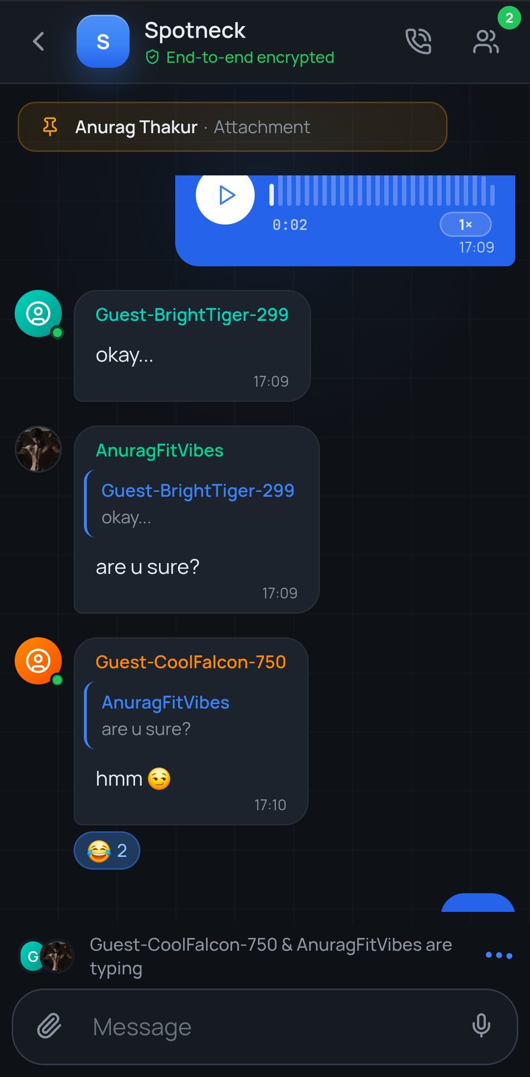 Replies, voice notes, reactions
