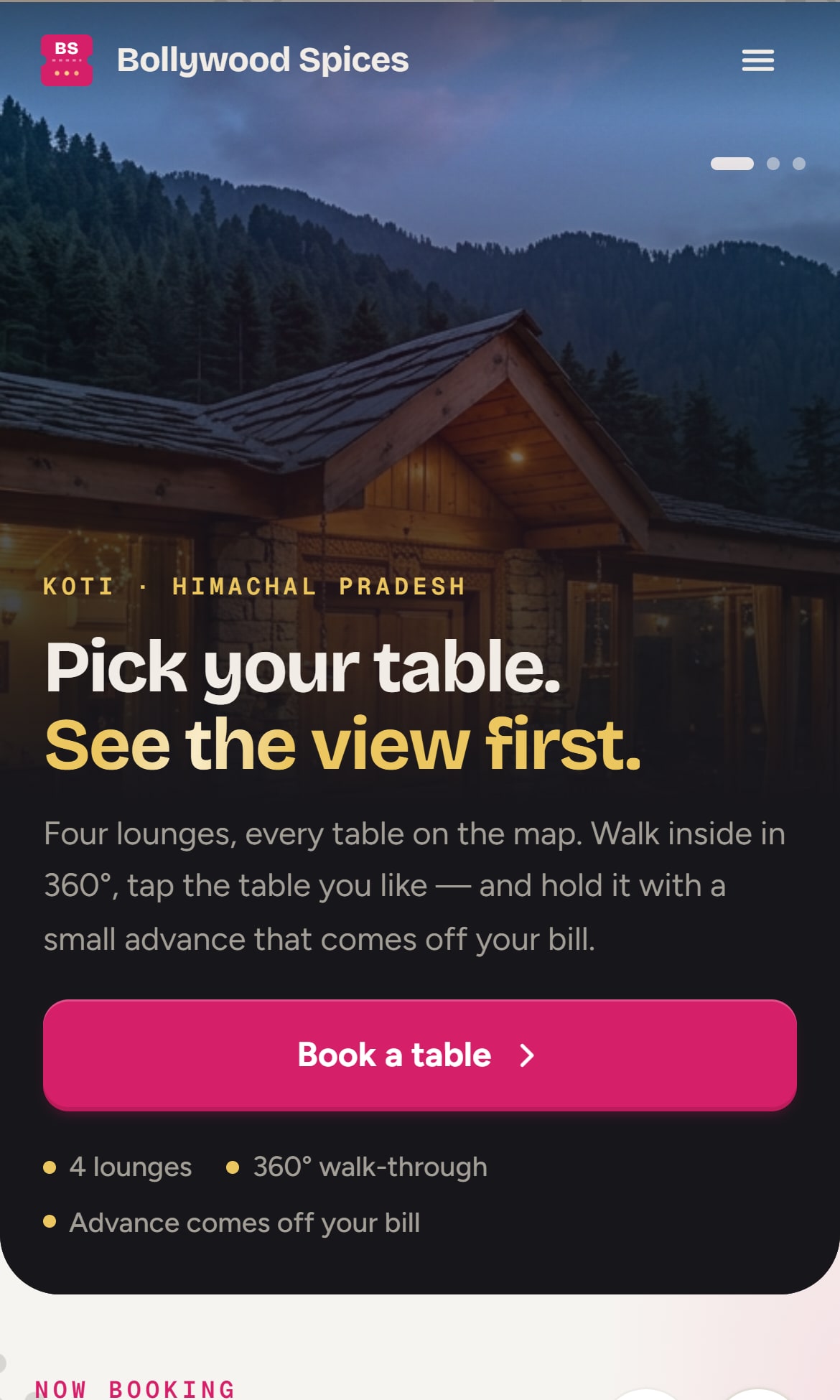 The front page on a phone
